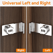 A82Z - Keyless Cabinet Combination Latch,Cabinet Password Locks For Cabinet,Mailbox,Office File Cabinet Lock 90°Angle Durable Silv - Lacatang Shop