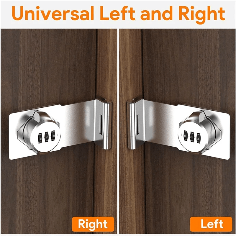 A82Z - Keyless Cabinet Combination Latch,Cabinet Password Locks For Cabinet,Mailbox,Office File Cabinet Lock 90°Angle Durable Silv - Lacatang Shop