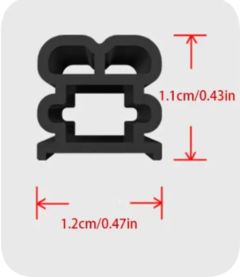 Thick Automotive Door Seal Strip For Soundproof And Weatherproof Protection