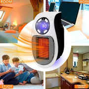 ABKJ - Ultra Air Heater, 2025 Upgraded Plug In Heater, Ultra Air Heater With Adjustable Thermostat Time And Led Display EU Plug - Lacatang Shop