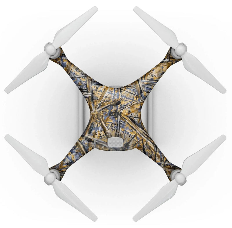Abstract Wet Paint v4 - Full - Body Skin Kit for the DJI Phantom 4 Drone - Lacatang Shop