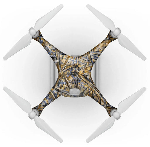 Abstract Wet Paint v4 - Full - Body Skin Kit for the DJI Phantom 4 Drone - Lacatang Shop