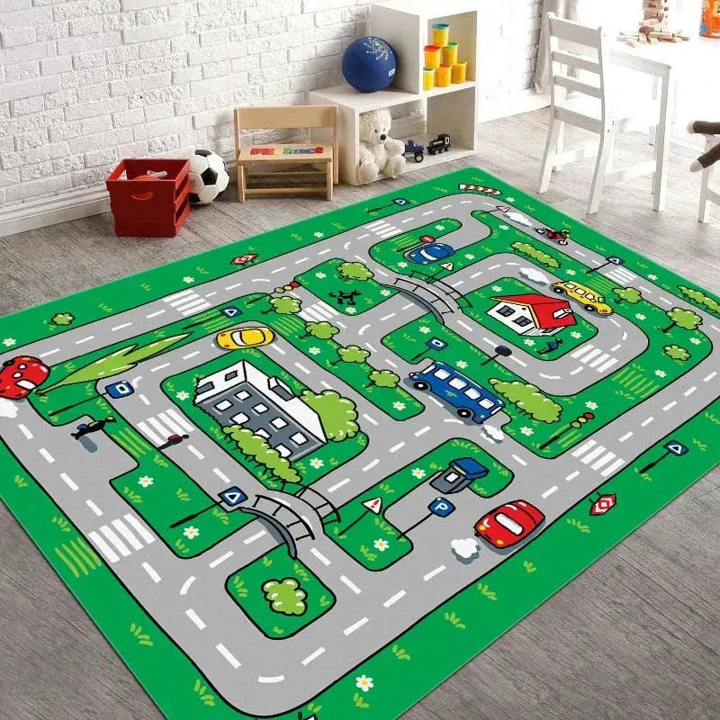 Adorable Cartoon Design Non - slip Area Rug for Living Room, Bedroom, and Gaming Space – Perfect Gift for Kids - Lacatang Shop