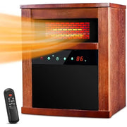 Air Selection Electric Space Heater, 1500W Infrared Heater, with 3 Heating Modes, Thermostat, Remote Control, and 12 Hour Timer - Lacatang Shop