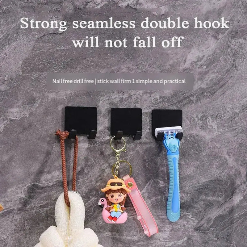 2/4PCS Adhesive Razor Holder Wall Mounted Bathroom For Shower Hook 2/4 PCS Adhesive Razor Holder - Wall Mounted Bathroom Hook Set Other AliExpress Lacatang Shop 