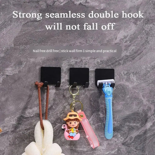 2/4PCS Adhesive Razor Holder Wall Mounted Bathroom For Shower Hook 2/4 PCS Adhesive Razor Holder - Wall Mounted Bathroom Hook Set Other AliExpress Lacatang Shop 