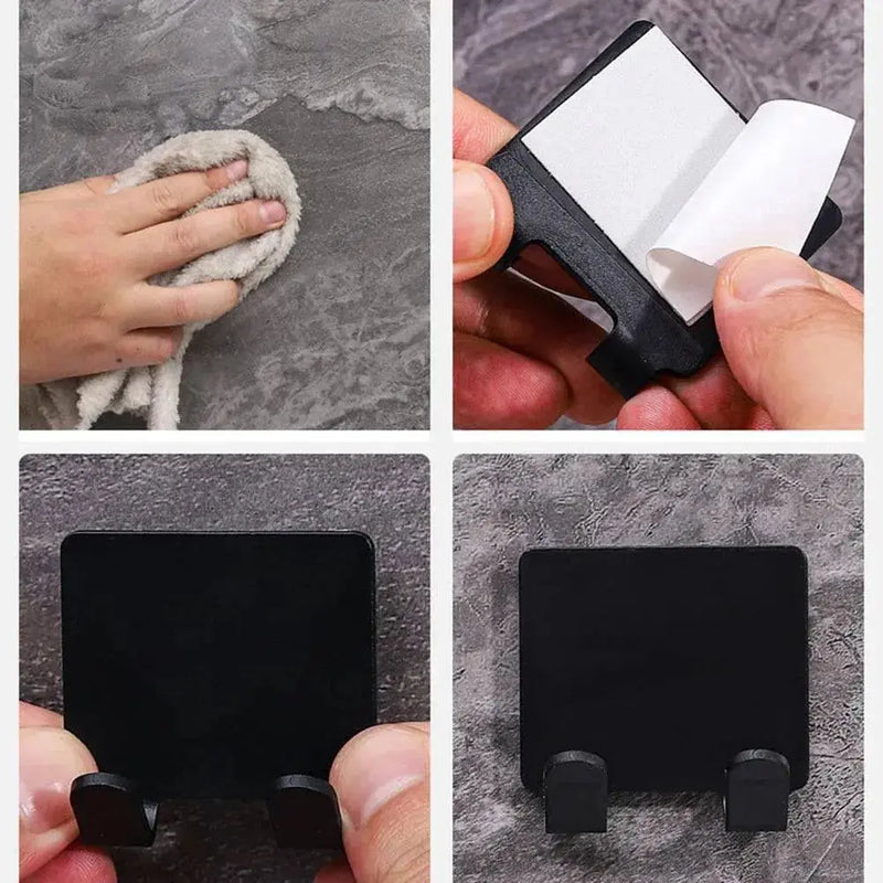 2/4PCS Adhesive Razor Holder Wall Mounted Bathroom For Shower Hook 2/4 PCS Adhesive Razor Holder - Wall Mounted Bathroom Hook Set Other AliExpress Lacatang Shop 