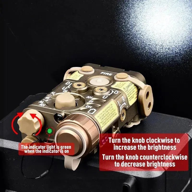 All Metal Tactical NGAL Pointer IR Red Dot Green Blue Sight Strobe LED Light Fit 20MM Rail Hunting Weapon Scout L3 - NGAL Laser - Lacatang Shop