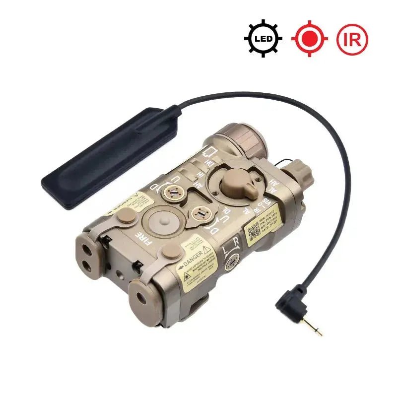 All Metal Tactical NGAL Pointer IR Red Dot Green Blue Sight Strobe LED Light Fit 20MM Rail Hunting Weapon Scout L3 - NGAL Laser - Lacatang Shop