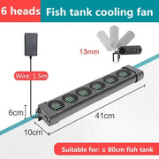 Aquarium Cooling Fan System for Fish Tank - Temperature Control Chiller with 2/3/4/5 Fan Set for Marine and Pond Use - Lacatang Shop