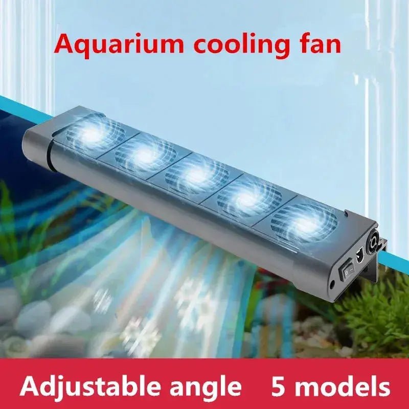 Aquarium Cooling Fan System for Fish Tanks – Temperature Control Chiller with 2/3/4/5 Fan Options for Marine and Pond Use - Lacatang Shop