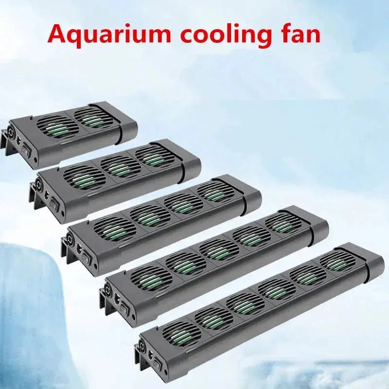 Aquarium Cooling Fan System for Fish Tanks - Water Temperature Control with 2/3/4/5 Fan Set for Marine and Pond Use - Lacatang Shop
