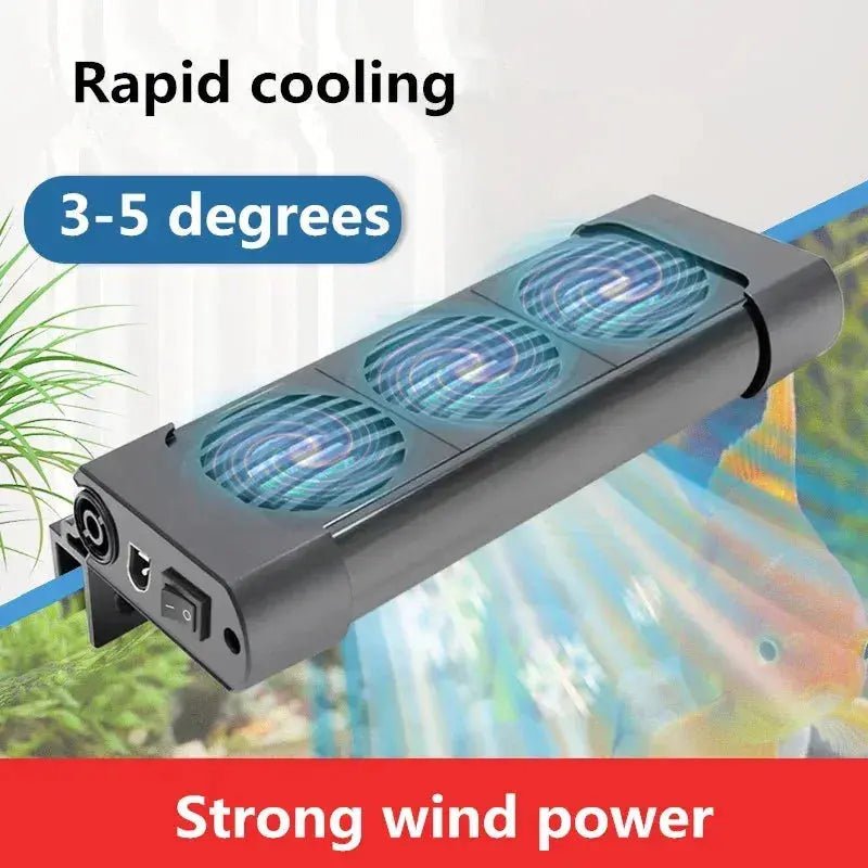 Aquarium Cooling Fan System for Fish Tanks - Water Temperature Control with 2/3/4/5 Fan Set for Marine and Pond Use - Lacatang Shop
