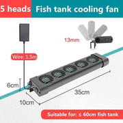 Aquarium Cooling Fan System for Fish Tanks - Water Temperature Control with 2/3/4/5 Fan Set for Marine and Pond Use - Lacatang Shop
