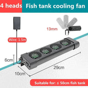 Aquarium Fish Tank Temperature Control Cooling Fan System - 2/3/4/5 Fan Set for Marine Ponds and Accessories - Lacatang Shop