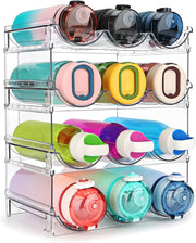 AquaStack: 4 - Pack Bottle Organizer & Storage Rack - Lacatang Shop