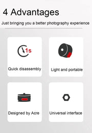 Arca Swiss 1/4 Mini Quick Release System Plate Clamp Mount for DSLR Camera Stabilizer - Lacatang Shop