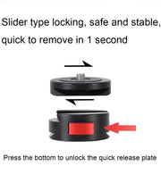 Arca Swiss 1/4 Mini Quick Release System Plate Clamp Mount for DSLR Camera Stabilizer - Lacatang Shop