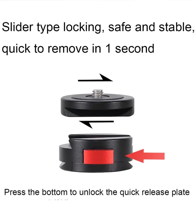 Arca Swiss 1/4 Mini Quick Release System Plate Clamp Mount for DSLR Camera Stabilizer - Lacatang Shop