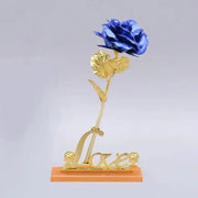 Artificial Flowers 24K Gold Rose with Box New Year Valentine Day Roses - Lacatang Shop
