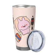 Asamimichaan Cute Asamimi 20oz Stainless Steel Car Mug Straw Thermal Iced Travel Cup Vacuum Insulated Coffee Hot Cup - Lacatang Shop