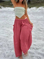 Autumn and Winter Women's 9 Branch Warehouse Harlan Pants Casual Loose - Lacatang Shop