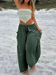 Autumn and Winter Women's 9 Branch Warehouse Harlan Pants Casual Loose - Lacatang Shop