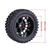 4 Pcs 88mm Buggy Tires Wheel Tyre for 1/10 Wltoys 104001 Tamiya TT-02B DT-02 RC Car Off Road Rally Racing Rims Upgrades Parts AliExpress