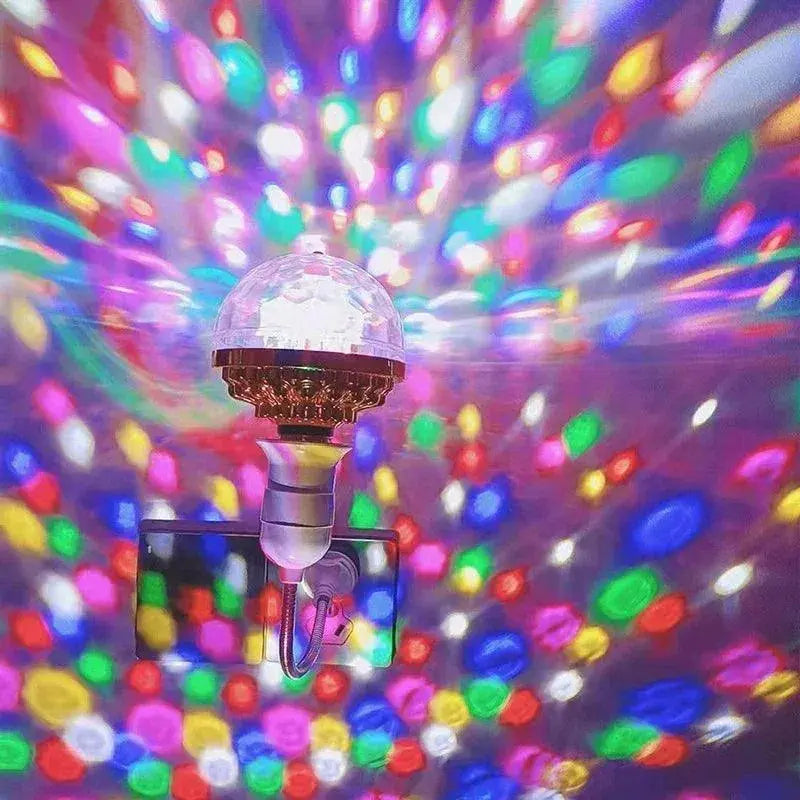 RGB LED Stage Light with Rotating Disco Magic Ball Effect for Home Room Dance Parties RGB LED Stage Light with Rotating Disco Magic Ball Effect for Home   AliExpress Lacatang Shop 