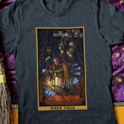 Baba Yaga The Hermit Tarot Card T Shirt Witchcraft Clothing Witch Witchy Wicca Wiccan Clothes Slavic Pagan s - Lacatang Shop