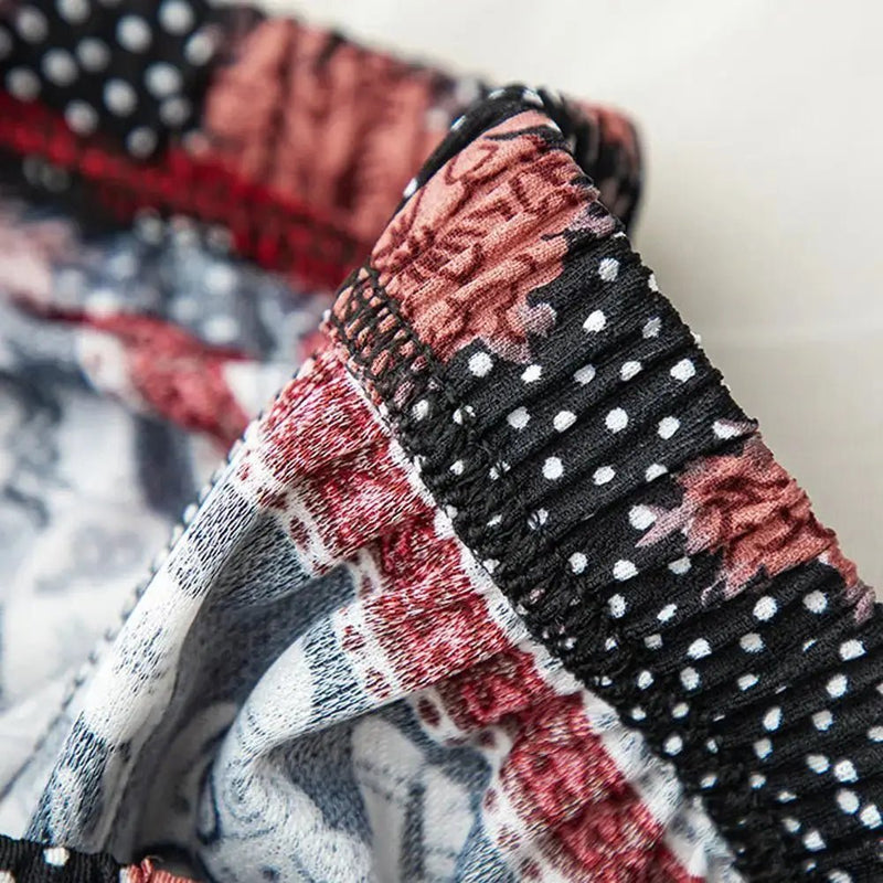 Beach Shorts For Women Men Summer Boho Festival Elephant Pattern Short Pants Baggy Hippie Bohemian Travel Clothes M8I9 - Lacatang Shop