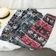 Beach Shorts For Women Men Summer Boho Festival Elephant Pattern Short Pants Baggy Hippie Bohemian Travel Clothes M8I9 - Lacatang Shop