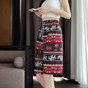 Beach Shorts For Women Men Summer Boho Festival Elephant Pattern Short Pants Baggy Hippie Bohemian Travel Clothes M8I9 - Lacatang Shop