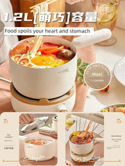 Bear Split Electric Caldron Dormitory Students Pot For Home Multi - Functional Milk Pot Cooking Noodle Pot Small Electric Pot Electric Food Warmer - Lacatang Shop