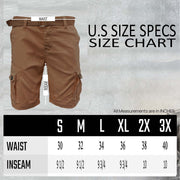 Belted Cargo Shorts for Men - Lacatang Shop