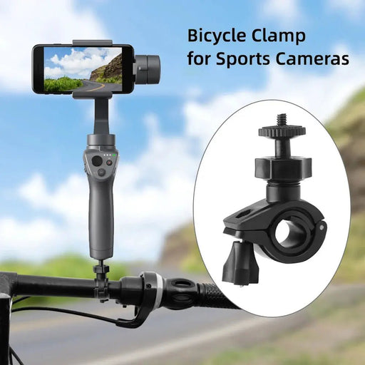Bicycle Mount Holder Bike Clamp Stander Clip for Insta360 One X OSMO Mobile 3/2 Clamping Pipe Diameter Range 15 - 31mm - Lacatang Shop