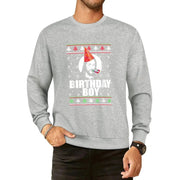 BIRTHDAY BOY JESUS Funny Ugly Christmas Sweater Design Xmas Pullover Hoodie male clothes new in hoodies & sweatshirts - Lacatang Shop