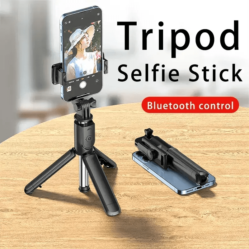 Bluetooth Wireless Selfie Stick Mini Tripod Extendable Monopod Remote - Lacatang Shop