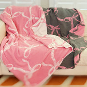Bow Scalloped Coziest Blanket - Lacatang Shop