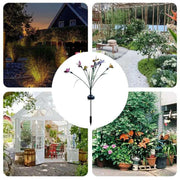 Butterfly Garden Lights 2 Pieces Butterfly Ground Light Lawn Light Butterfly Lamp Solar Power Landscape Light Outdoor 7 Light - Lacatang Shop