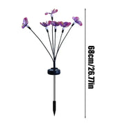 Butterfly Garden Lights 2 Pieces Butterfly Ground Light Lawn Light Butterfly Lamp Solar Power Landscape Light Outdoor 7 Light - Lacatang Shop