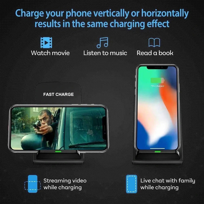 1/2 Pack 35W Wireless Fast Charger Stand Dock Cradle for Iphone 17 Pro Max Air