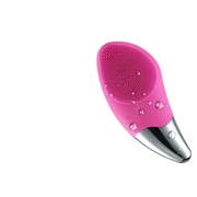 Mini Electric Facial Cleansing Brush Ultrasonic Silicone Face Cleaner Deep Pore Cleaning Skin Massager Device