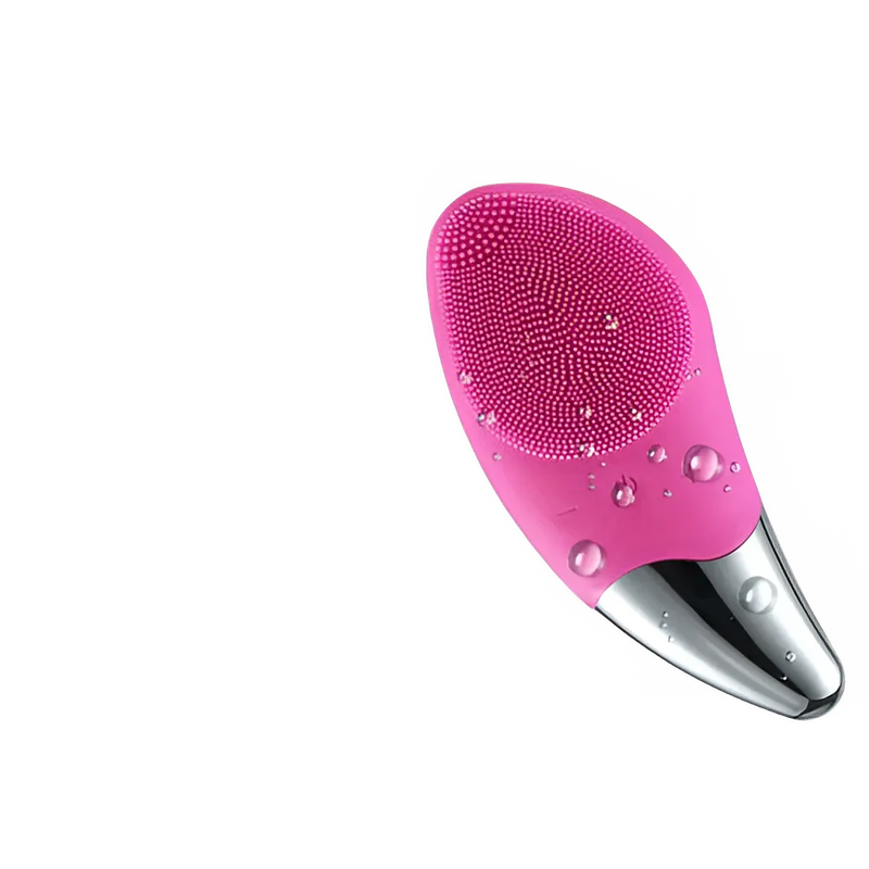 Mini Electric Facial Cleansing Brush Ultrasonic Silicone Face Cleaner Deep Pore Cleaning Skin Massager Device