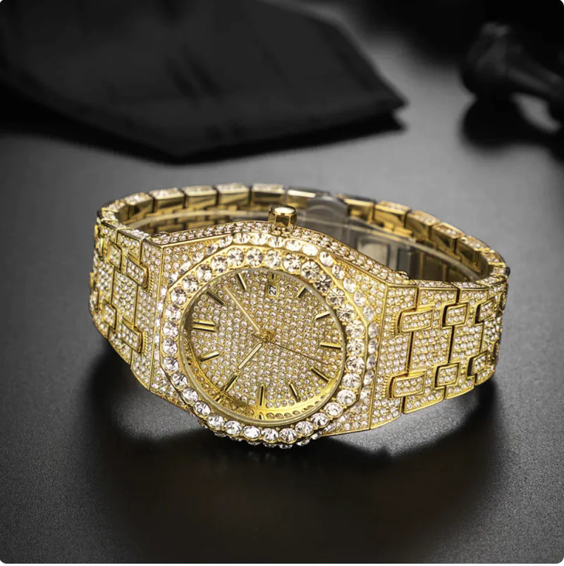 Men's Starry Diamond Quartz Watch