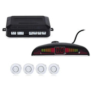 Car Parktronic LED Parking Sensor Kit Backlight Display with Switch Reverse Backup Monitor Detector System With 4 Sensors - Lacatang Shop
