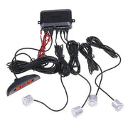 Car Parktronic LED Parking Sensor Kit Backlight Display with Switch Reverse Backup Monitor Detector System With 4 Sensors - Lacatang Shop