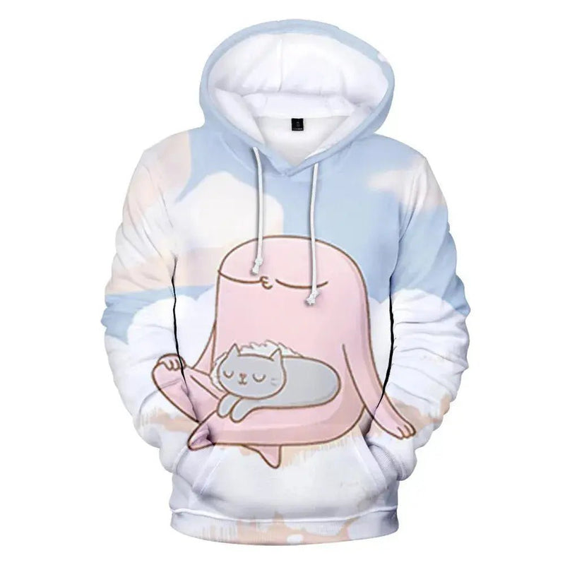 Cartoon Funny Big Eyes Ketnipz 3D Print Oversized Women/Men Hoodie Sweatshirt Harajuku Streetwear Hip Hop Pullover Hooded Jacket - Lacatang Shop