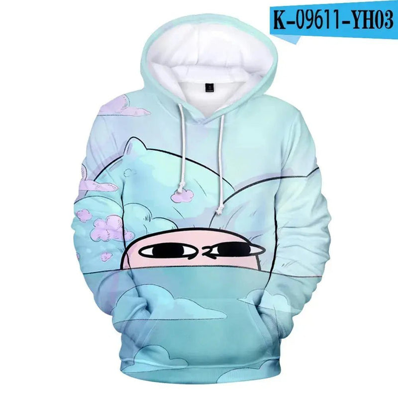 Cartoon Funny Big Eyes Ketnipz 3D Print Oversized Women/Men Hoodie Sweatshirt Harajuku Streetwear Hip Hop Pullover Hooded Jacket - Lacatang Shop