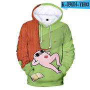 Cartoon Funny Big Eyes Ketnipz 3D Print Oversized Women/Men Hoodie Sweatshirt Harajuku Streetwear Hip Hop Pullover Hooded Jacket - Lacatang Shop